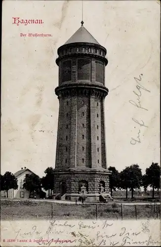 Ak Haguenau Hagenau im Elsass Bas Rhin, Wasserturm