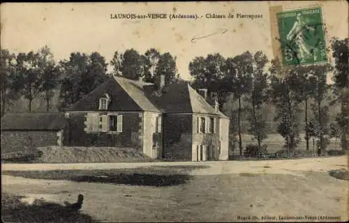 Ak Launois sur Vence Ardennes, Chateau de Pierrepont
