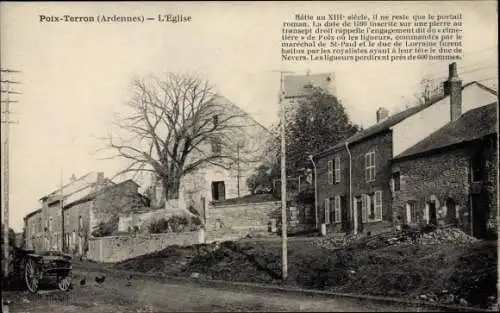 Ak Poix Terron Ardennes, L'Eglise
