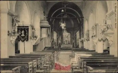 Ak Novion Porcien Ardennes, Interieur de l'Eglise