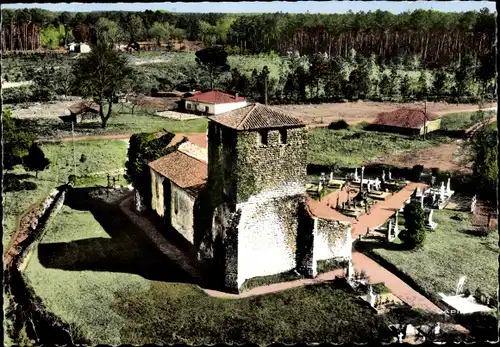 Ak Belin Beliet Gironde, Eglise de Mons