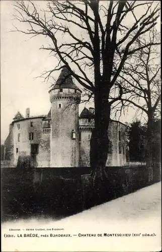 Ak La Brede Gironde, Chateau de Montesquieu