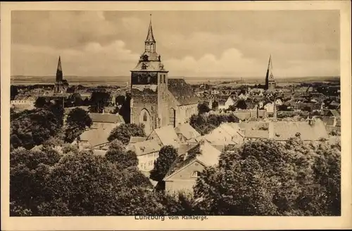 Ak Lüneburg in Niedersachsen, Totale vom Kalkberg gesehen