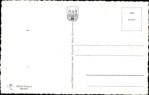 Ak Holzminden an der Weser, Teilansicht mit Kirche und Salondampfer