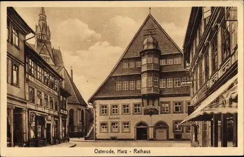 Ak Osterode am Harz, Rathaus