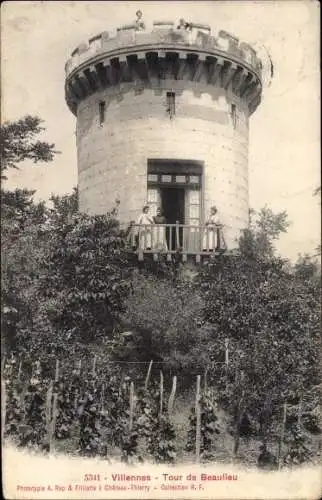 Ak Villennes sur Seine Yvelines, La Tour de Beaulieu