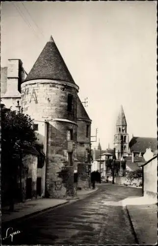 Ak Poissy Yvelines, Rue de Tournelles, Entree de l'Abbaye