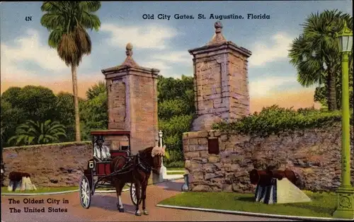 Ak Saint Augustine Florida USA, Old City Gates