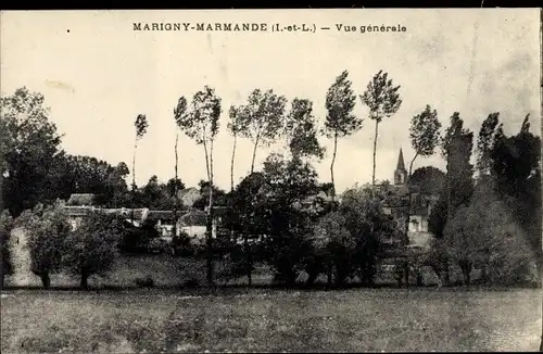 Ak Marigny Marmande Indre et Loire, Teilansicht