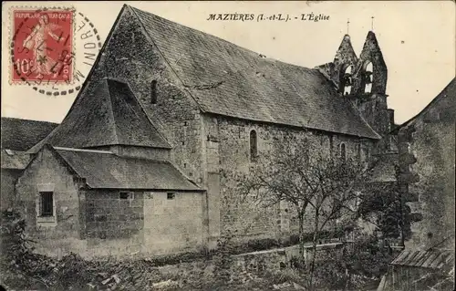 Ak Mazières Indre et Loire, Kirche