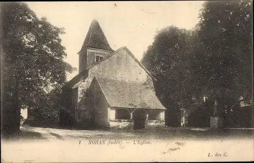 Ak Nohant-Vic Indre, L'Eglise