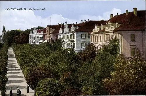 Ak Františkovy Lázně Franzensbad Karlovarský kraj Region Karlsbad, Kulmerstraße