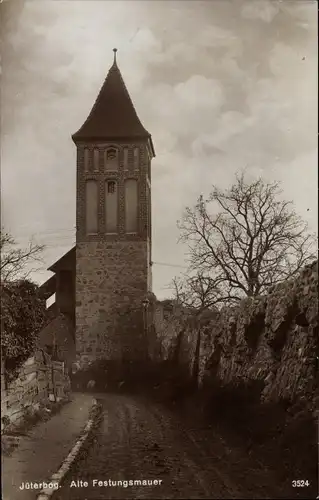 Ak Jüterbog in Brandenburg, Alte Festungsmauer