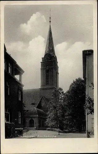 Ak Neumünster in Holstein, Anscharkirche