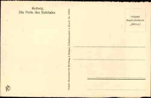 Ak Kettwig Essen im Ruhrgebiet, Stadtansicht