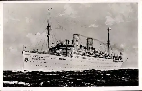Ak Dampfer Der Deutsche, Norddeutscher Lloyd Bremen