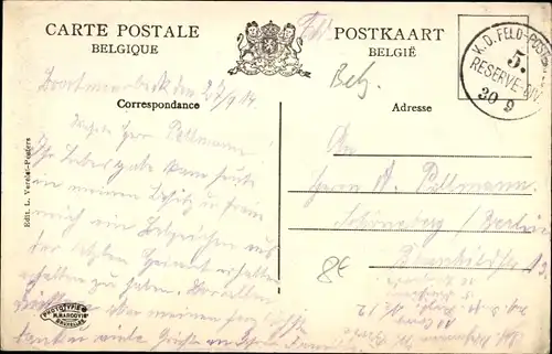 Ak Vilvorde Flämisch Brabant, Ecole d'Horticulture de l'Etat