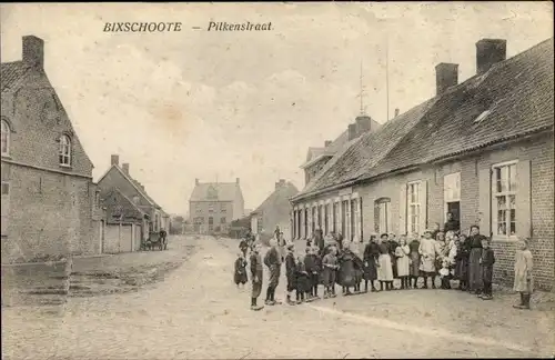 Ak Bixschoote Langemark Poelkapelle Westflandern, Pilkenstraat, Kinder
