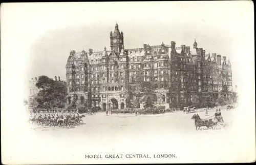 Ak London City England, Hotel Great Central