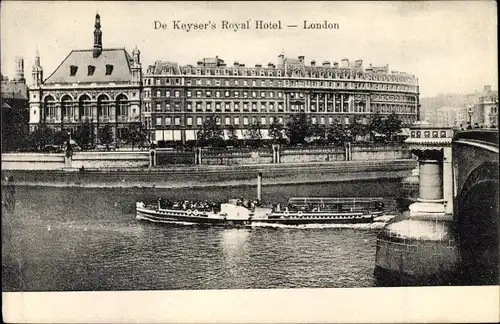 Ak London City England, De Keysers Royal Hotel