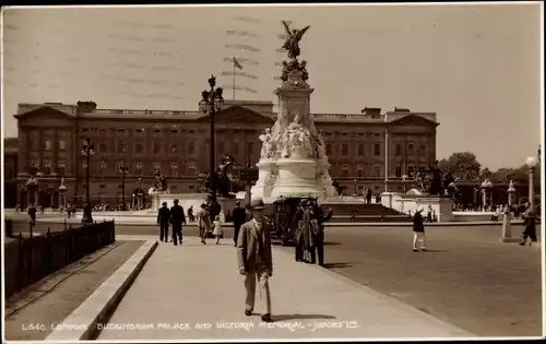 Ak London City England, Buckingham Palace, Victoria memorial