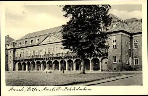 Ak Aurich in Ostfriesland, Marstall Behördenhaus