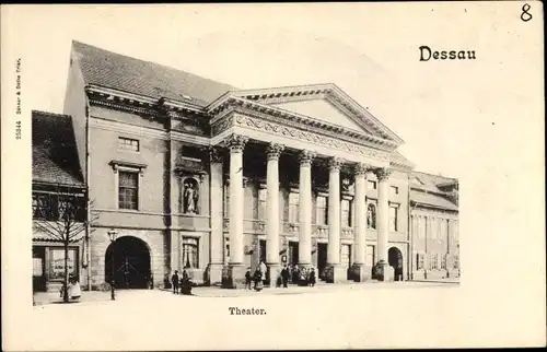 Ak Dessau in Sachsen Anhalt, Theater