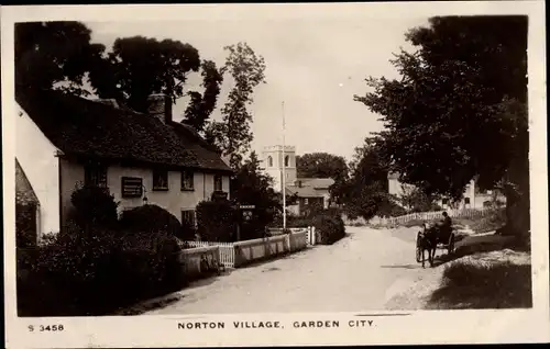 Ak Norton Letchworth Garden City East England, Ortspartie