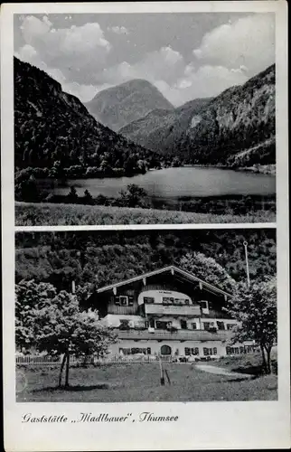 Ak Bad Reichenhall in Oberbayern, Kaffee, Gaststätte Madlbauer, Thumsee