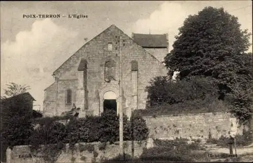 Ak Poix Terron Ardennes, L'Eglise