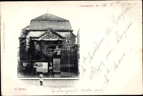 Ak Langres Haute Marne, Theater