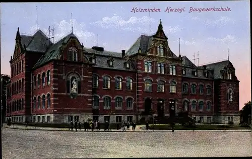 Ak Holzminden an der Weser, Herzogliche Baugewerkschule