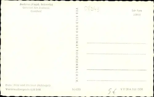 Ak Jocketa Pöhl Vogtland, Partie mit Gasthof Altjocketa