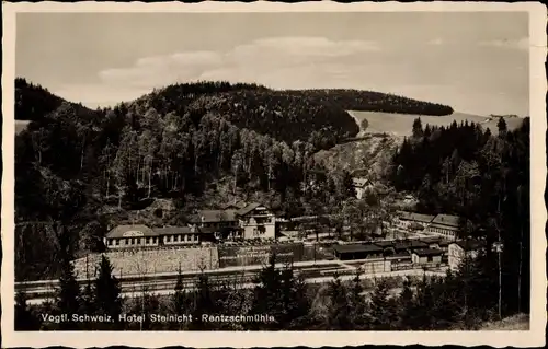 Ak Rentzschmühle Pöhl im Vogtland, Hotel Steinlicht