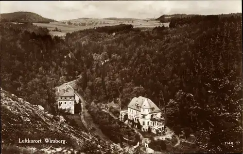 Ak Wirsberg im Fichtelgebirge, Häuser, Wald
