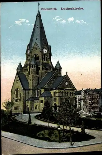 Ak Chemnitz in Sachsen, Lutherkirche