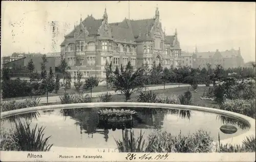 Ak Hamburg Altona, Museum am Kaiserplatz