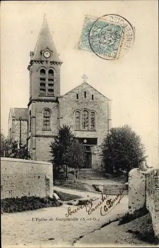 Ak Gargenville Yvelines, Eglise