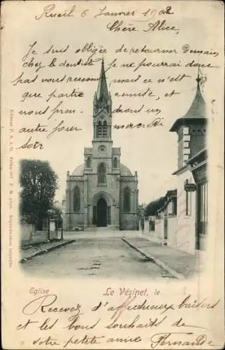 Ak Le Vésinet Yvelines, Eglise