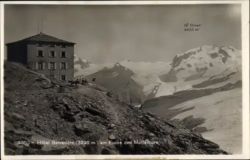 Ak Matterhorn Kanton Wallis, Hotel Belvedere