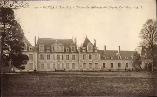 Ak Monnaie Indre et Loire, Château des Belles Ruries