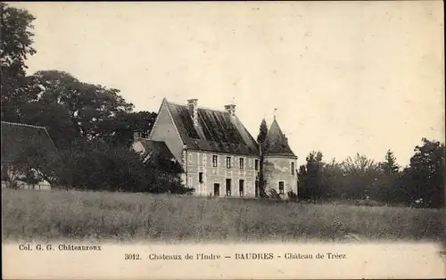 Ak Baudres Indre, Chateau de Treez