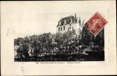 Präge Passepartout Ak Châteauroux Indre, Chateau Raoul