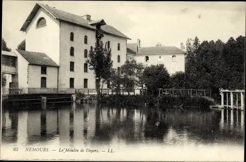 Ak Nemours Seine-et-Marne, L'Moulin de Doyers