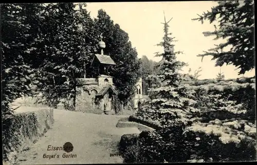 Ak Eisenberg in Thüringen, Geyer's Garten