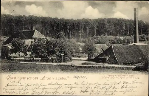 Ak Mölln im Herzogtum Lauenburg, Gastwirtschaft Stadtziegelei