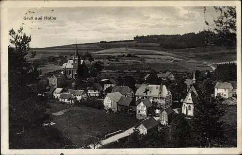 Ak Holpe Morsbach im Oberbergischen Kreis, Blick auf den Ort