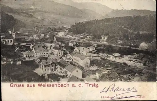 Ak Weißenbach an der Triesting Niederösterreich, Totalansicht der Ortschaft