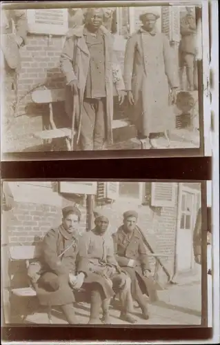 Foto Ak Französische Soldaten in Uniformen, Kolonialkrieger