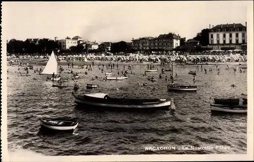 Ak Arcachon Gironde, La nouvelle plage